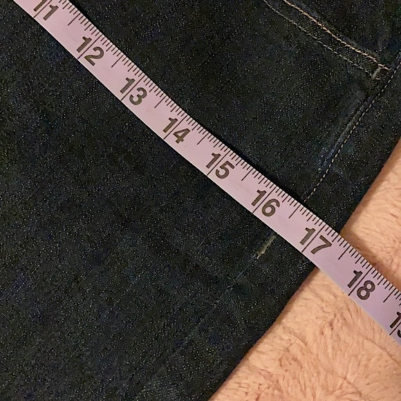 Old Navy, Dark Denim Pencil Skirt, Indigo, Jean 2 - Picture 11 of 12